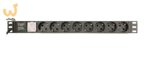 GEMBIRD LISTWA ZASILAJĄCA RACK 19" PDU EG-PDU-014-C14 1U, 10A, 8X SCHUKO, WTYK C14, KABEL 3M GEMBIRD LISTWA ZASILAJĄCA RACK 19" PDU EG-PDU-014-C14 1U, 10A, 8X SCHUKO, WTYK C14, KABEL 3M