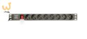 GEMBIRD LISTWA ZASILAJĄCA RACK 19" PDU EG-PDU-014-C14 1U, 10A, 8X SCHUKO, WTYK C14, KABEL 3M