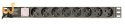 GEMBIRD LISTWA ZASILAJĄCA RACK 19" PDU EG-PDU-014-C14 1U, 10A, 8X SCHUKO, WTYK C14, KABEL 3M