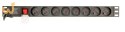 GEMBIRD LISTWA ZASILAJĄCA RACK 19" PDU EG-PDU-014-F 1U, 16A, 8X FRANCUSKIE GNIAZDO, WTYK SCHUKO, KABEL 3M