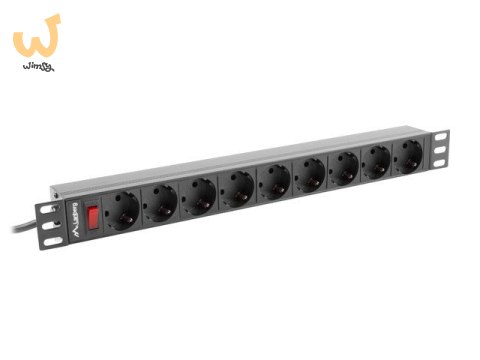 LANBERG LISTWA ZASILAJĄCA RACK 19" PDU 1U, 16A, 9X SHUKO, 3M PDU-09F-0300-BK LANBERG LISTWA ZASILAJĄCA RACK 19" PDU 1U, 16A, 9X SHUKO, 3M PDU-09F-0300-BK