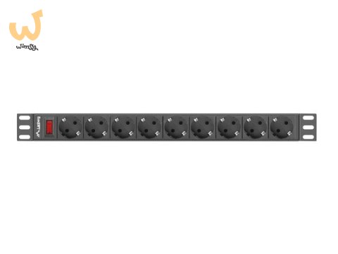 LANBERG LISTWA ZASILAJĄCA RACK 19" PDU 1U, 16A, 9X SHUKO, 3M PDU-09F-0300-BK LANBERG LISTWA ZASILAJĄCA RACK 19" PDU 1U, 16A, 9X SHUKO, 3M PDU-09F-0300-BK