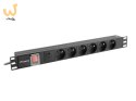 LANBERG LISTWA ZASILAJĄCA RACK PDU 19" (1U, 16A, 6X 230V PL, 2M, CZARNA) PDU-06E-0200-BK