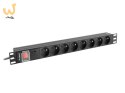 LANBERG LISTWA ZASILAJĄCA RACK PDU 19" (1U, 16A, 8X 230V PL, 2M, CZARNA) PDU-08E-0200-BK