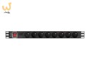 LANBERG LISTWA ZASILAJĄCA RACK PDU 19" (1U, 16A, 8X 230V PL, 2M, CZARNA) PDU-08E-0200-BK