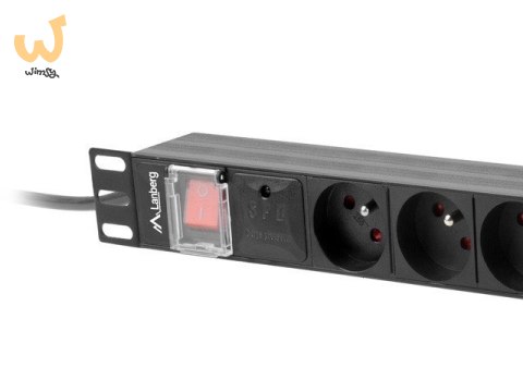 LANBERG LISTWA ZASILAJĄCA RACK PDU 19" (1U, 16A, 8X 230V PL, 2M, CZARNA) PDU-08E-0200-BK LANBERG LISTWA ZASILAJĄCA RACK PDU 19" (1U, 16A, 8X 230V PL, 2M, CZARNA) PDU-08E-0200-BK