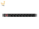 LANBERG LISTWA ZASILAJĄCA RACK PDU 19" (1U, 16A, 8X SHUKO, 2M, CZARNA) PDU-08F-0200-BK