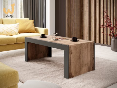 Ława/Stolik MILA 120x60x50 dąb wotan + antracyt Ława/Stolik MILA 120x60x50 dąb wotan + antracyt