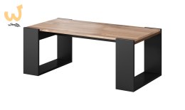 Ława/Stolik WOOD 120x55x46 dąb wotan + antracyt