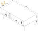 Ława/stolik TRESSE 110x60x40 kaszmir mat