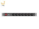 Listwa RACK Lanberg PDU-07E-0200-IEC-BK (7 x UTE; 10 A; 2m; kolor czarny)