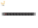 Listwa RACK Lanberg PDU-09E-0300-BK (7 x UTE; 16 A (3680 W); 3m; kolor czarny)