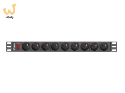 Listwa RACK Lanberg PDU-09E-0300-BK (7 x UTE; 16 A (3680 W); 3m; kolor czarny) Listwa RACK Lanberg PDU-09E-0300-BK (7 x UTE; 16 A (3680 W); 3m; kolor czarny)