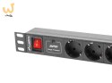 Listwa RACK, zasilająca Lanberg PDU-07F-0200-IEC-BK (7 x UTE; 10 A; 2m; kolor czarny)
