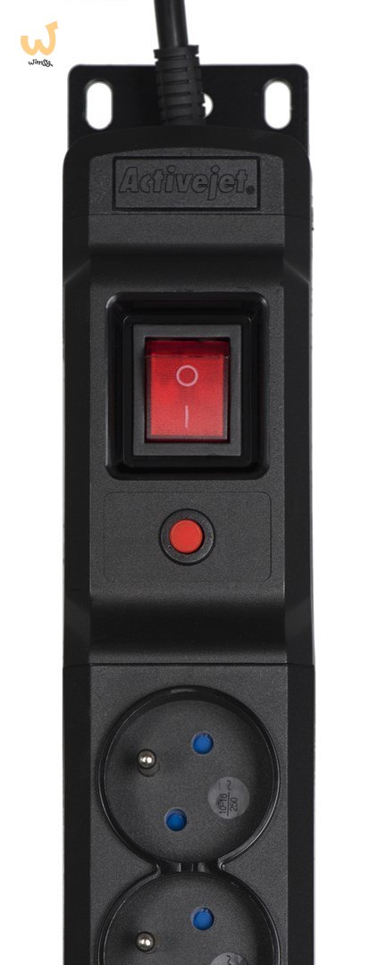 Listwa przeciwprzepięciowa Activejet COMBO/12gn/5m/cz (12 x UTE; 10A (2500 W); 5m; kolor czarny) Listwa przeciwprzepięciowa Activejet COMBO/12gn/5m/cz (12 x UTE; 10A (2500 W); 5m; kolor czarny)