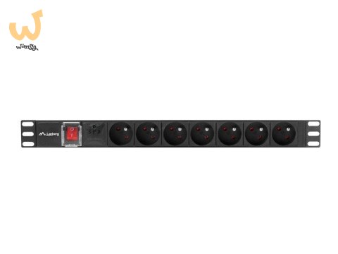 Listwa zasilająca Lanberg PDU-07E-0200-BK (16 A; 2m; kolor czarny) Listwa zasilająca Lanberg PDU-07E-0200-BK (16 A; 2m; kolor czarny)
