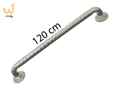 Poręcz łazienkowa stali nierdzewnej karbowana 120cm Poręcz łazienkowa stali nierdzewnej karbowana 120cm