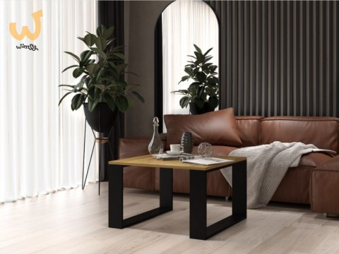 Stolik MODERN MINI 67x67xH40 artisan/czarny Stolik MODERN MINI 67x67xH40 artisan/czarny