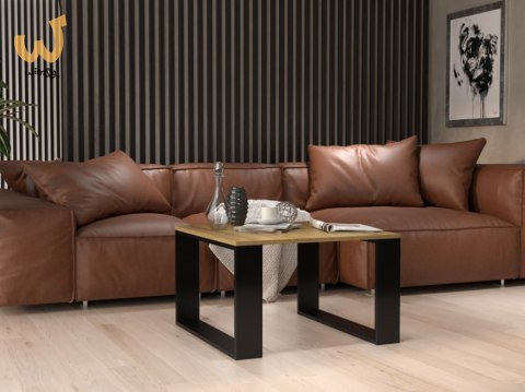 Stolik MODERN MINI 67x67xH40 artisan/czarny Stolik MODERN MINI 67x67xH40 artisan/czarny