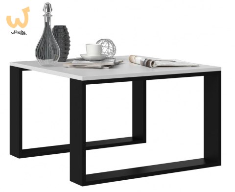 Stolik MODERN MINI 67x67xH40 biały/czarny Stolik MODERN MINI 67x67xH40 biały/czarny