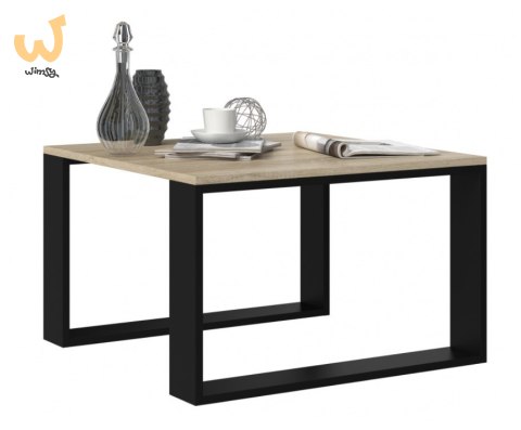 Stolik MODERN MINI 67x67xH40 sonoma/czarny Stolik MODERN MINI 67x67xH40 sonoma/czarny