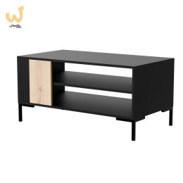 Stolik kawowy/ława MERCI 100x55x49 czarny/dąb artisan