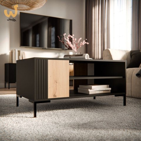 Stolik kawowy/ława MERCI 100x55x49 czarny/dąb artisan Stolik kawowy/ława MERCI 100x55x49 czarny/dąb artisan