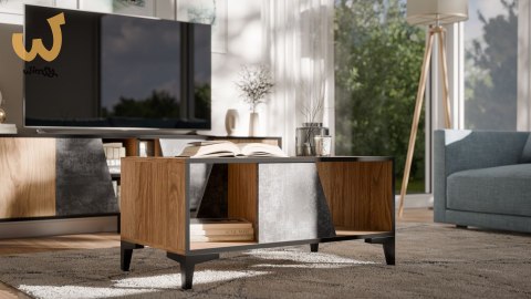 Stolik kawowy/ława OVO 90x50xH39 dąb/beton Stolik kawowy/ława OVO 90x50xH39 dąb/beton