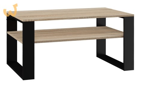 Stolik ława MODERN 1P 90x58xH50 sonoma/czerń Stolik ława MODERN 1P 90x58xH50 sonoma/czerń