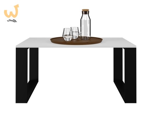 Stolik ława MODERN 90x58xH50 biały/czarny Stolik ława MODERN 90x58xH50 biały/czarny