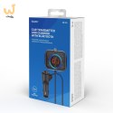 SAVIO TR-14 TRANSMITER SAMOCHODOWY FM Z BLUETOOTH I ŁADOWARKĄ,QUICK CHARGE 3.0 I POWER DELIVERY, RED. SZUMÓW