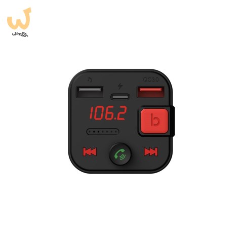 SAVIO TR-15 TRANSMITER FM Z WYŚWIETLACZEM, BLUETOOTH I ŁADOWARKĄ PD USB-C USB-A QUICK CHARGE, BASS BOOST SAVIO TR-15 TRANSMITER FM Z WYŚWIETLACZEM, BLUETOOTH I ŁADOWARKĄ PD USB-C USB-A QUICK CHARGE, BASS BOOST