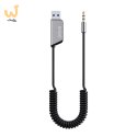 SAVIO TRANSMITER AUX, USB, BLUETOOTH 5.3, FUNKCJA ZESTAWU GŁOŚNOMÓWIĄCEGO, TR-16