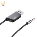 SAVIO TRANSMITER AUX, USB, BLUETOOTH 5.3, FUNKCJA ZESTAWU GŁOŚNOMÓWIĄCEGO, TR-16