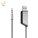 SAVIO TRANSMITER AUX, USB, BLUETOOTH 5.3, FUNKCJA ZESTAWU GŁOŚNOMÓWIĄCEGO, TR-16