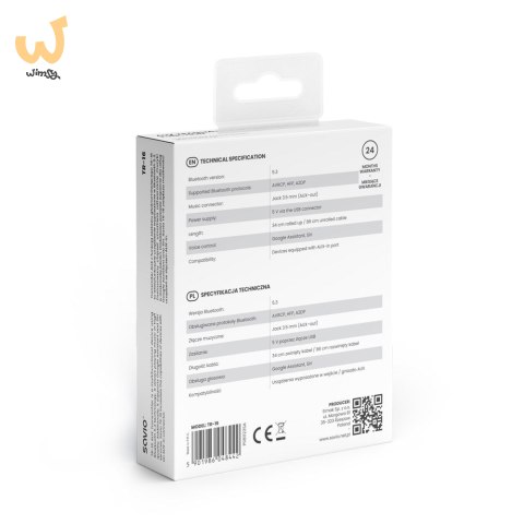 SAVIO TRANSMITER AUX, USB, BLUETOOTH 5.3, FUNKCJA ZESTAWU GŁOŚNOMÓWIĄCEGO, TR-16 SAVIO TRANSMITER AUX, USB, BLUETOOTH 5.3, FUNKCJA ZESTAWU GŁOŚNOMÓWIĄCEGO, TR-16