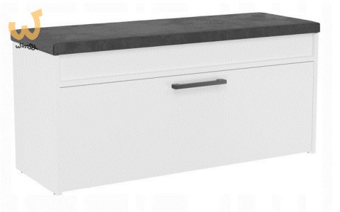Szafka na buty ze schowkiem PARMA 100x35xH49 biel Szafka na buty ze schowkiem PARMA 100x35xH49 biel