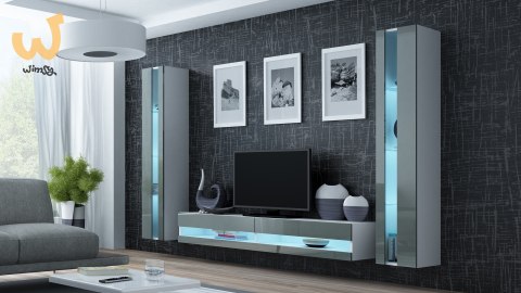 Zestaw VIGO NEW 3 biały/szary połysk Zestaw VIGO NEW 3 biały/szary połysk