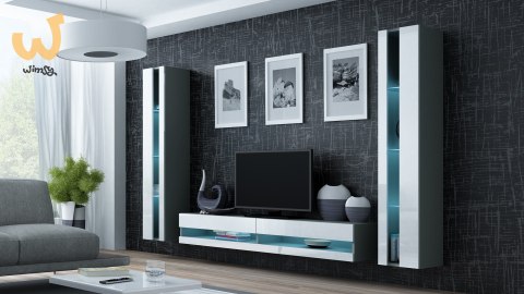 Zestaw VIGO NEW 3 szary/biały połysk Zestaw VIGO NEW 3 szary/biały połysk