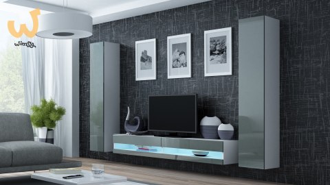 Zestaw VIGO NEW 4 biały/szary połysk Zestaw VIGO NEW 4 biały/szary połysk