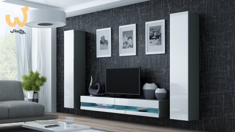 Zestaw VIGO NEW 4 szary/biały połysk Zestaw VIGO NEW 4 szary/biały połysk