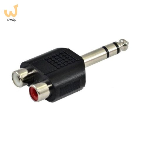 SSQ HA7 - Adapter 2 x gniazdo RCA - jack stereo 6.3mm SSQ HA7 - Adapter 2 x gniazdo RCA - jack stereo 6.3mm