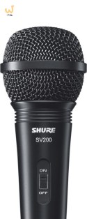 Shure SV200 - Mikrofon dynamiczny, uniwersalny, kardioidalny, włącznik, kabel