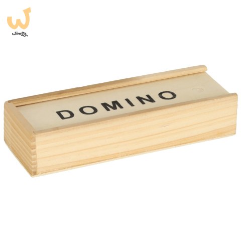 Domino drewniane klocki gra rodzinna + pudełko Domino drewniane klocki gra rodzinna + pudełko