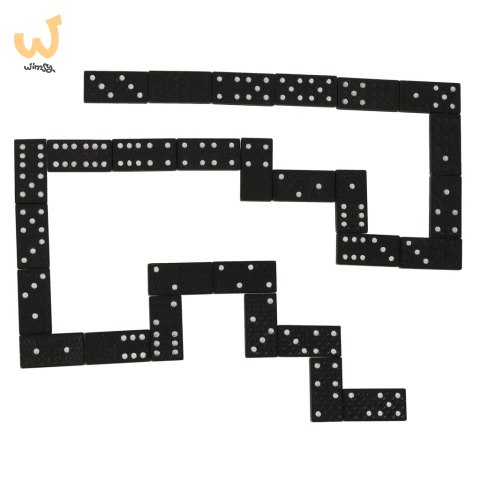 Domino drewniane klocki gra rodzinna + pudełko Domino drewniane klocki gra rodzinna + pudełko