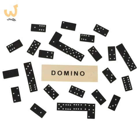 Domino drewniane klocki gra rodzinna + pudełko Domino drewniane klocki gra rodzinna + pudełko
