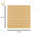 Geoboard geoplan drewniana układanka tworzenie kształtów z gumek