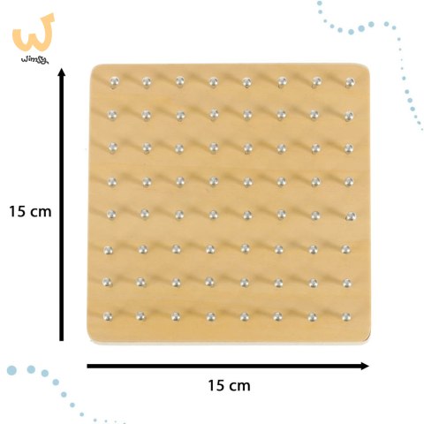 Geoboard geoplan drewniana układanka tworzenie kształtów z gumek Geoboard geoplan drewniana układanka tworzenie kształtów z gumek