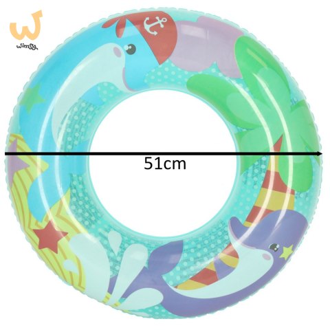 Kółko do pływania dmuchane BESTWAY 36113 delfin 51cm Kółko do pływania dmuchane BESTWAY 36113 delfin 51cm