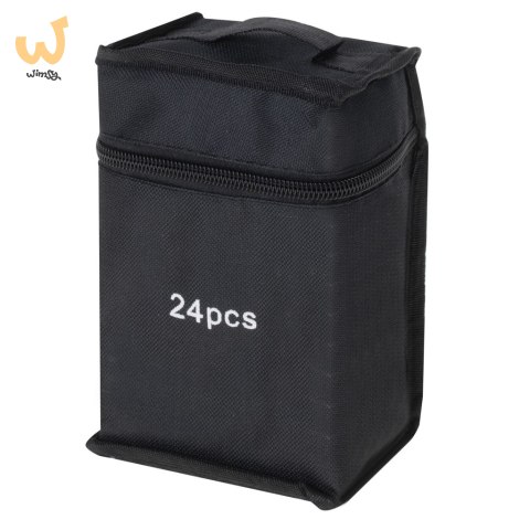 Markery dwustronne mazaki alkoholowe w etui 24 + podstawka Markery dwustronne mazaki alkoholowe w etui 24 + podstawka